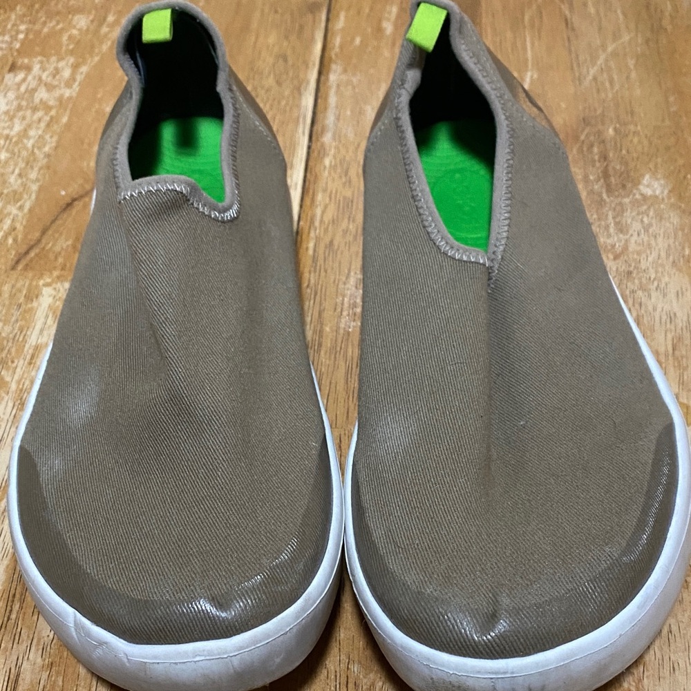 OOFOS Brown Slip-On Flats